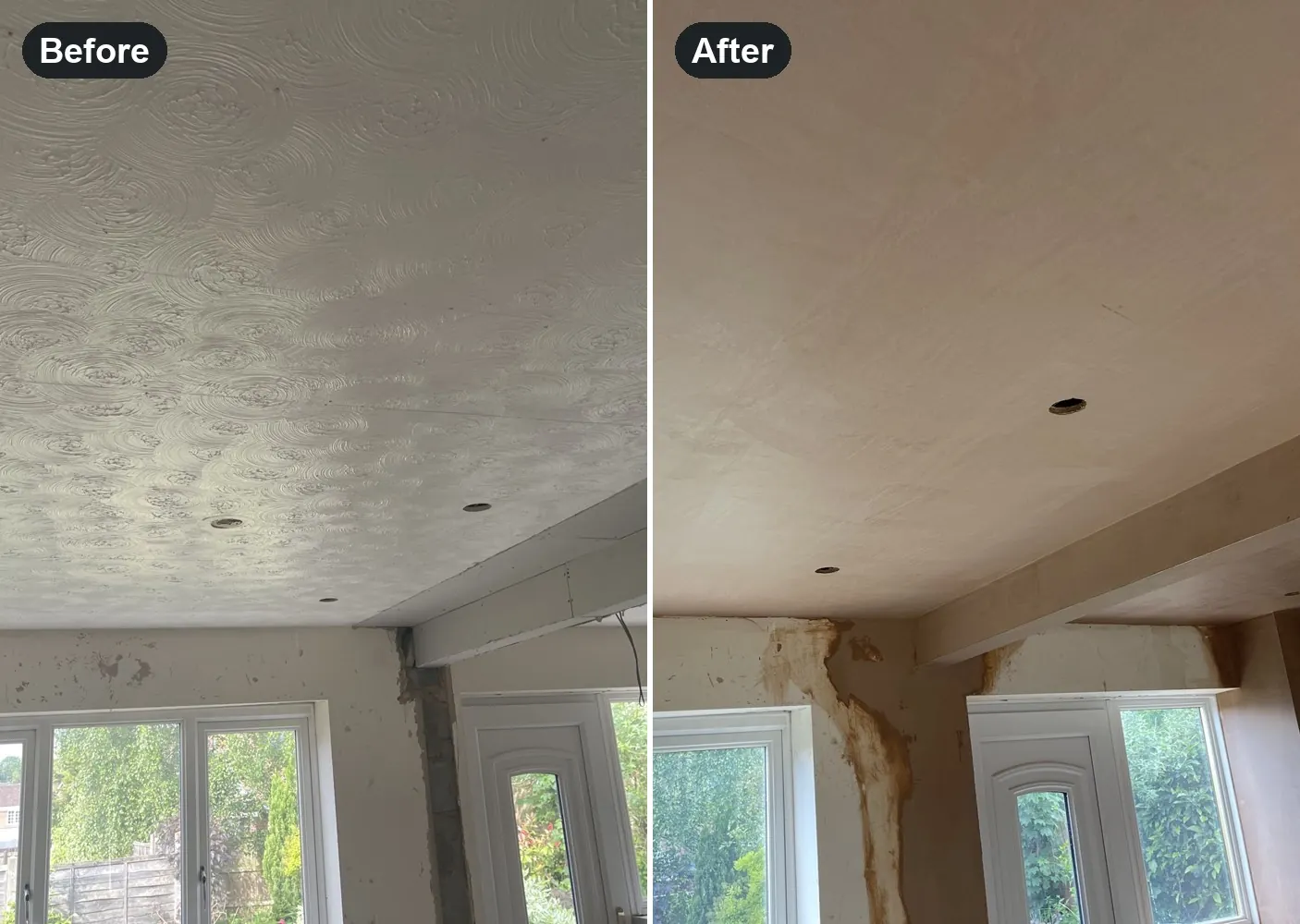Artex and asbestos: plaster over it, or take it off?